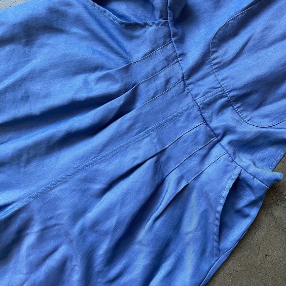 Iridescent Blue Jumpsuit - Picture 4 of 5